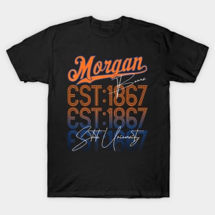 Retro  Morgan Back to State University Style T-Shirt